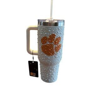 The Memory Company 40 oz Colossal Clemson Tumbler (Pearl Bling) (NWT)